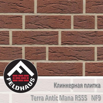 Клинкерная плитка Feldhaus Klinker Terra Antic Mana R555 NF9 (240x9x71 мм)