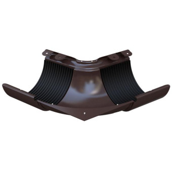 Угол желоба GLC Steel-R внутренний 125 мм 135 градусов шоколадно-коричневый RAL 8017