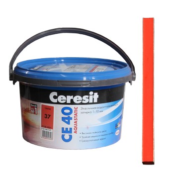 Затирка Ceresit CE 40 Aquastatic №37 чили 2 кг