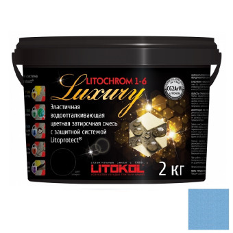 Затирка Litokol Litochrom 1-6 Luxury C.190 васильковая 2 кг Затирка Litokol Litochrom 1-6 Luxury C.190 васильковая 2 кг