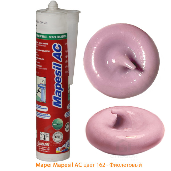 Силиконовый герметик Mapei Mapesil AC №162 фиолетовый 310 мл
