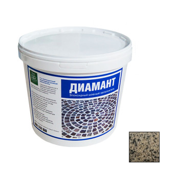 Затирка Diamant для брусчатки эпоксидная каменно-серая 15 кг