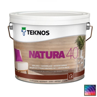 Лак Teknos Natura 40 для дерева 2,7 л