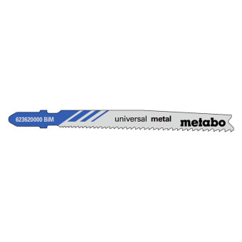 Полотна для электролобзика Metabo T123X по металлу Bi-Metal 74 мм шаг 1.4-2.6 мм 25 шт. (арт. 623620000)