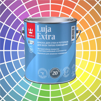 Краска Tikkurila Luja Extra 20 для влажных помещений база А 2.7 л