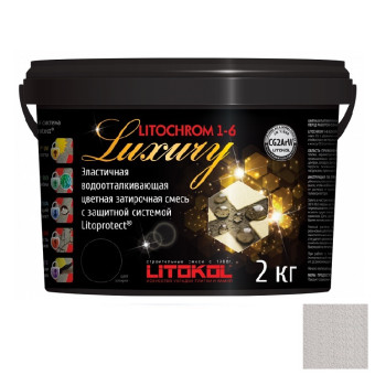 Затирка цементная Litokol Litochrom 1-6 Luxury C.20 светло-серая 2 кг Затирка цементная Litokol Litochrom 1-6 Luxury C.20 светло-серая 2 кг