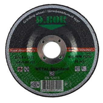 Диск шлифовальный по металлу D.BOR Metal Standard 230x6x22,23 мм (арт. D4-F27-GS-230-60-22)