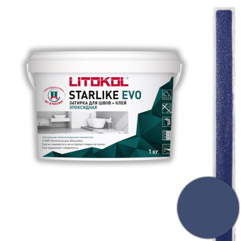 Затирка Litokol Starlike Evo S.350 blu zaffiro 1 кг