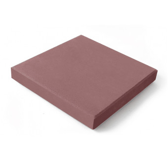 Тротуарная плитка Нобетек Квадрат 1К5Ф п/п серый цемент красно-коричневая 400х400х50 мм