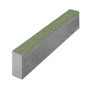 Бордюр бетонный газонный Выбор Стандарт зеленый 1000х200х80 мм