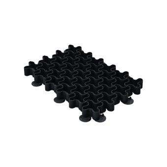 Газонная решетка Standartpark пластиковая черная волна РГ-60.40.5,1