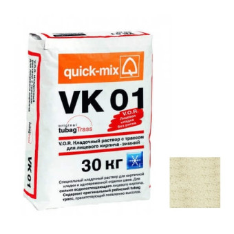 Кладочный раствор Quick-mix VK 01 Зимний A алебастрово-белый 30 кг Кладочный раствор Quick-mix VK 01 Зимний A алебастрово-белый 30 кг