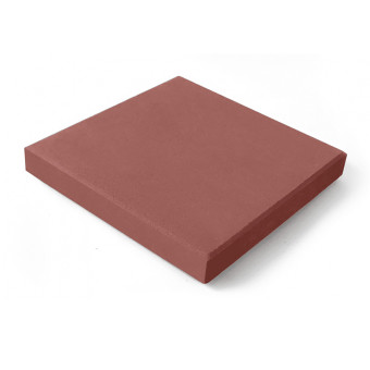 Тротуарная плитка Нобетек Квадрат 1К5Ф п/п серый цемент красная 400х400х50 мм