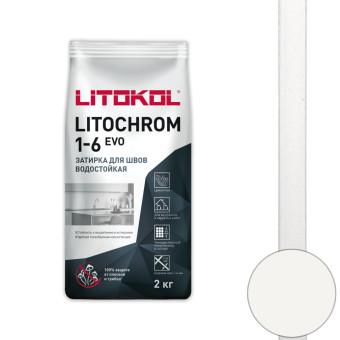 Затирка Litokol Litochrom 1-6 EVO LE.200 белая 2 кг