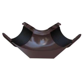 Угол желоба GLC Steel-R внутренний 125 мм 90 градусов шоколадно-коричневый RAL 8017