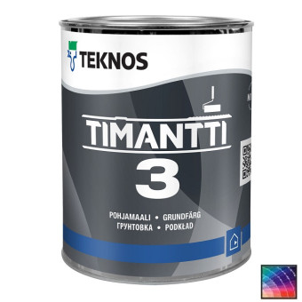 Краска Teknos Timantti 3 грунтовочная 0,9 л Краска Teknos Timantti 3 грунтовочная 0,9 л