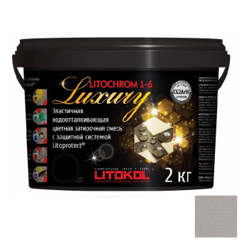 Затирка цементная Litokol Litochrom 1-6 Luxury C.30 жемчужно-серая 2 кг Затирка цементная Litokol Litochrom 1-6 Luxury C.30 жемчужно-серая 2 кг