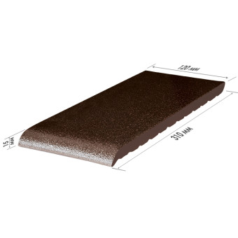 Клинкерная плитка King Klinker для подоконников Brown glazed 02 310х120х15 мм