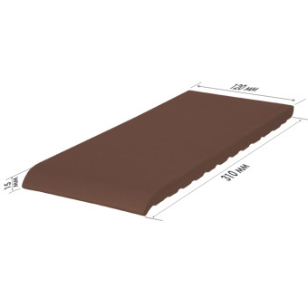 Клинкерная плитка King Klinker для подоконников, 310 х 120 х 15 мм, Natural brown 03
