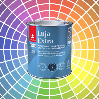 Краска Tikkurila Luja Extra 7 для влажных помещений база А 0.9 л