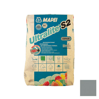 Плиточный клей Mapei Ultralite S2 серый 15 кг