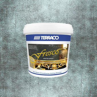 Декоративное покрытие Terraco Fresco Pearlesent Тафта Ледяная 1 кг