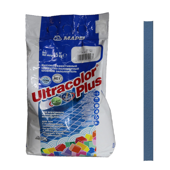 Затирка Mapei Ultracolor Plus №172 синий космос Мапей Ультраколор Плюс фасовка 5 кг купить 