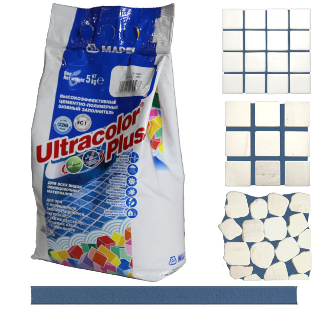Затирка Mapei Ultracolor Plus №172 синий космос Мапей Ультраколор Плюс фасовка 5 кг купить 