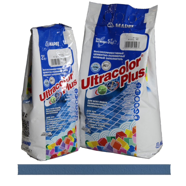 Затирка Mapei Ultracolor Plus №172 синий космос Мапей Ультраколор Плюс фасовка 5 кг купить 