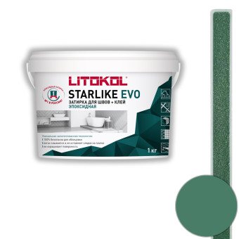 Затирка Litokol Starlike Evo S.430 verde pino 1 кг
