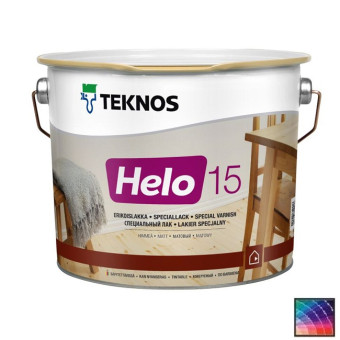 Лак Teknos Helo 15 для дерева 2,7 л Лак Teknos Helo 15 для дерева 2,7 л