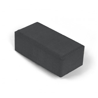 Брусчатка Нобетек 2П6Ф п/п серый цемент черная 200х100х60 мм