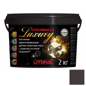 Затирка цементная Litokol Litochrom 1-6 Luxury C.470 черная 2 кг Затирка цементная Litokol Litochrom 1-6 Luxury C.470 черная 2 кг