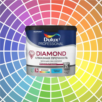 Краска Dulux Diamond Matt для стен и потолков база BC 2.25 л