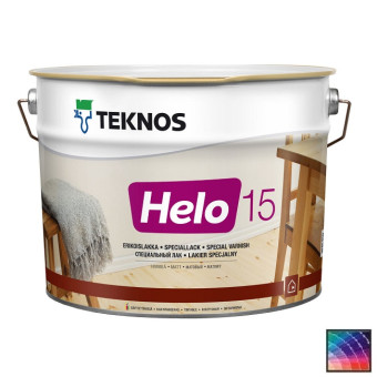 Лак Teknos Helo 15 для дерева 9 л Лак Teknos Helo 15 для дерева 9 л