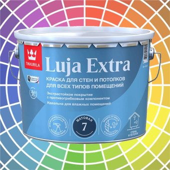Краска Tikkurila Luja Extra 7 для влажных помещений база А 9 л
