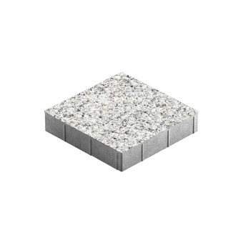 Тротуарная плитка Steingot Квадрат Granit Premium Bianco Nero 300х300 мм толщина 60 мм
