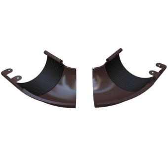 Угол желоба GLC Steel-R внешний регулируемый 125 мм 100-165 градусов шоколадно-коричневый RAL 8017
