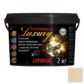 Затирка цементная Litokol Litochrom 1-6 Luxury C.480 ваниль 2 кг Затирка цементная Litokol Litochrom 1-6 Luxury C.480 ваниль 2 кг