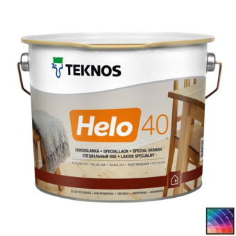 Лак Teknos Helo 40 для дерева 2,7 л Лак Teknos Helo 40 для дерева 2,7 л