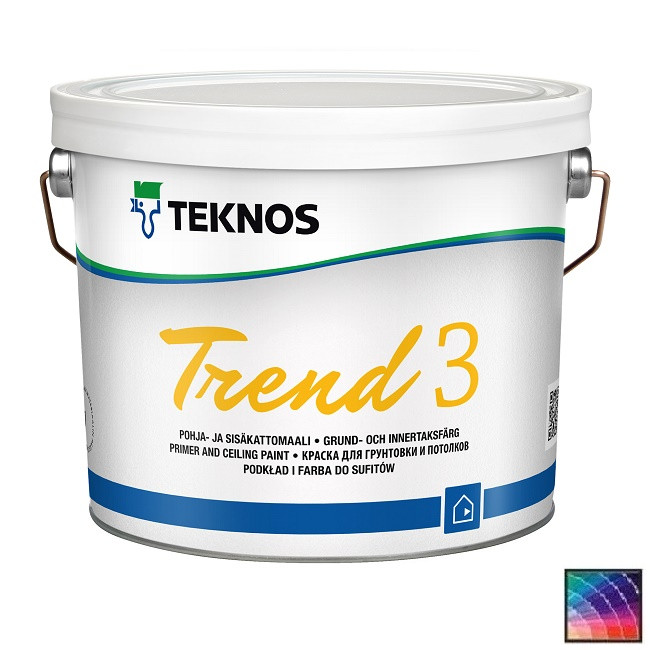 Краска Teknos Trend 3 грунтовочная 0,9 л