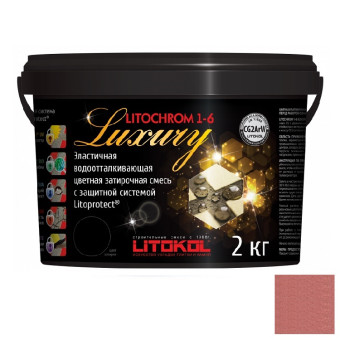 Затирка цементная Litokol Litochrom 1-6 Luxury C.490 коралл 2 кг Затирка цементная Litokol Litochrom 1-6 Luxury C.490 коралл 2 кг