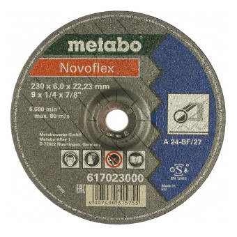 Круг обдирочный по металлу Metabo Novoflex A30 230x6,0 мм