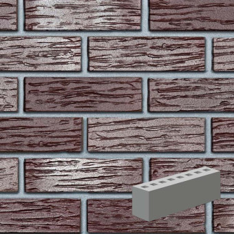 Кирпич клинкерный ROBEN ADELAIDE бургунд рифлёный NF SP 240x65x71