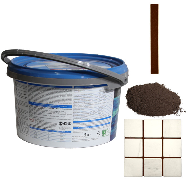 Затирка Ceresit CE 40 Aquastatic №60 темный шоколад 2 кг купить церезит се 40 темно коричневый 60 фото цвета