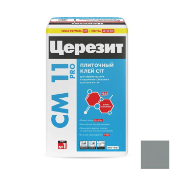 Клей Ceresit CM 11 Pro для плитки серый 25 кг