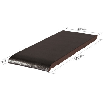 Клинкерная плитка King Klinker для подоконников Onyx Black 17 310х120х15 мм