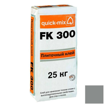 Клей Quick-mix FK 300 для плитки серый 25 кг Клей Quick-mix FK 300 для плитки серый 25 кг