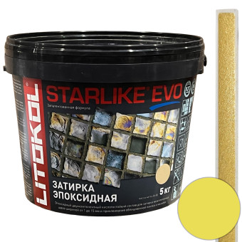 Затирка Litokol Starlike Evo S.600 giallo vaniglia 5 кг