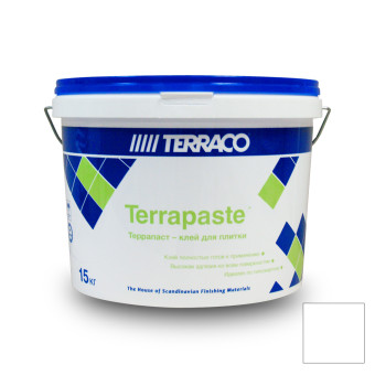 Клей Terraco Terrapaste для плитки и мозаики белый 15 кг
